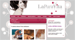 Desktop Screenshot of lapuravita.cz